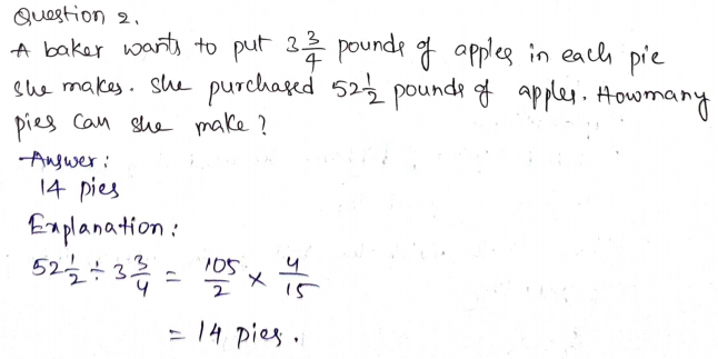 Go Math Grade 6 Answer Key Chapter 2 Fractions and Decimals Page 124 Q2