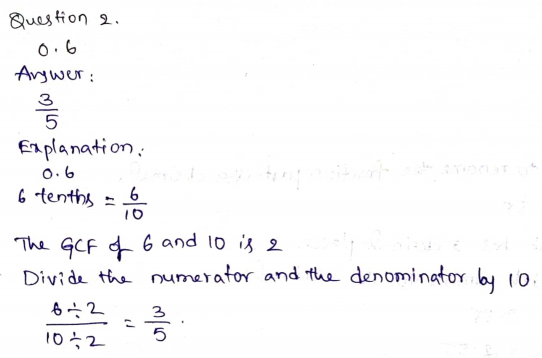 Go Math Grade 6 Answer Key Chapter 2 Fractions and Decimals Page 71 Q2