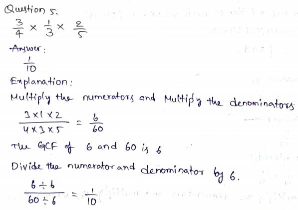 Go Math Grade 6 Answer Key Chapter 2 Fractions and Decimals Page 85 Q5