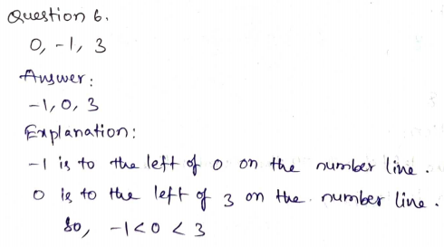 Go Math Grade 6 Answer Key Chapter 3 Understand Positive and Negative Numbers Page 147 Q6