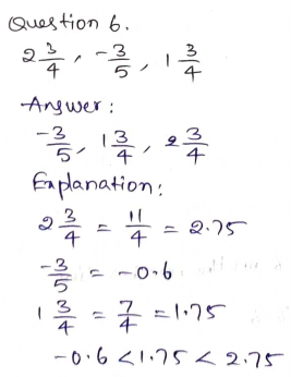 Go Math Grade 6 Answer Key Chapter 3 Understand Positive and Negative Numbers Page 161 Q6