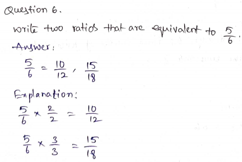 Go Math Grade 6 Answer Key Chapter 4 Model Ratios Page 248 Q6