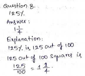 Go Math Grade 6 Answer Key Chapter 5 Model Percents Page 277 Q8