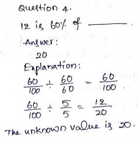 Go Math Grade 6 Answer Key Chapter 5 Model Percents Page 303 Q4