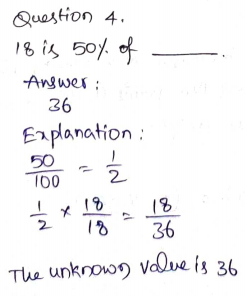 Go Math Grade 6 Answer Key Chapter 5 Model Percents Page 305 Q4