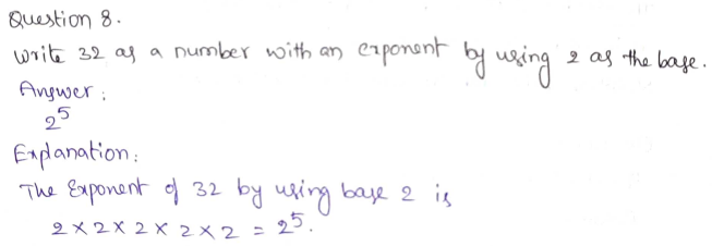 Go Math Grade 6 Answer Key Chapter 7 Exponents Page 359 Q8