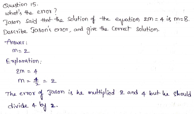 Go Math Grade 6 Answer Key Chapter 8 Solutions of Equations Page 424 Q15