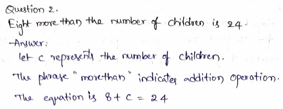 Go Math Grade 6 Answer Key Chapter 8 Solutions of Equations Page 431 Q2