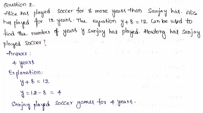 Go Math Grade 6 Answer Key Chapter 8 Solutions of Equations Page 438 Q2