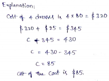 Go Math Grade 6 Answer Key Chapter 8 Solutions of Equations Page 460 Q6.1