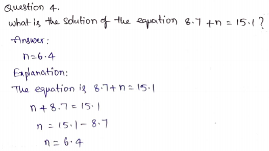 Go Math Grade 6 Answer Key Chapter 8 Solutions of Equations Page 482 Q4