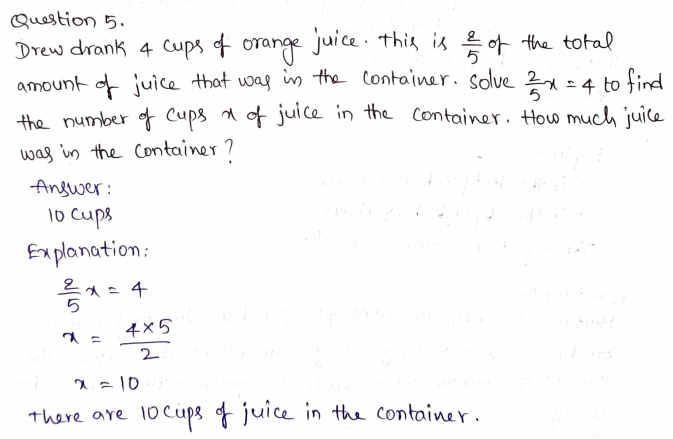 Go Math Grade 6 Answer Key Chapter 9 Independent and Dependent Variables Page 496 Q5