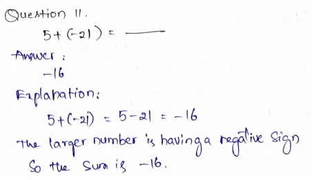 Go Math Grade 7 Answer Key Chapter 1 Adding and Subtracting Integers Page 16 Q11