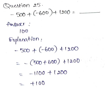 Go Math Grade 7 Answer Key Chapter 1 Adding and Subtracting Integers Page 17 Q25