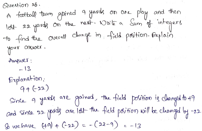 Go Math Grade 7 Answer Key Chapter 1 Adding and Subtracting Integers Page 17 Q26