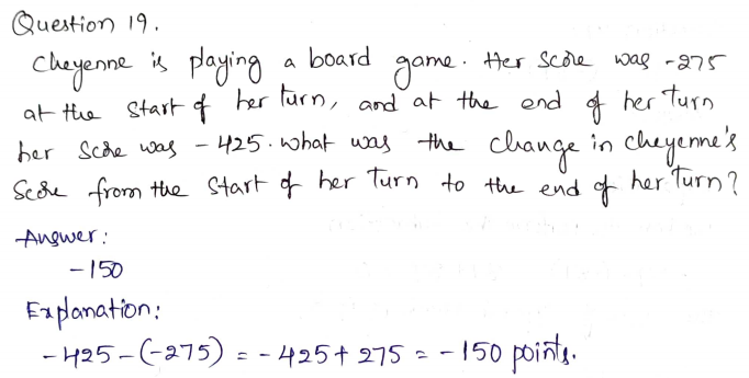 Go Math Grade 7 Answer Key Chapter 1 Adding and Subtracting Integers Page 23 Q19