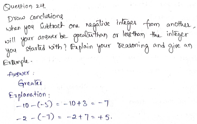 Go Math Grade 7 Answer Key Chapter 1 Adding and Subtracting Integers Page 24 Q24