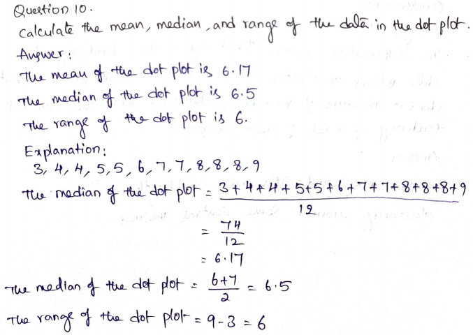 Go Math Grade 7 Answer Key Chapter 11 Analyzing and Comparing Data Page 339 Q10