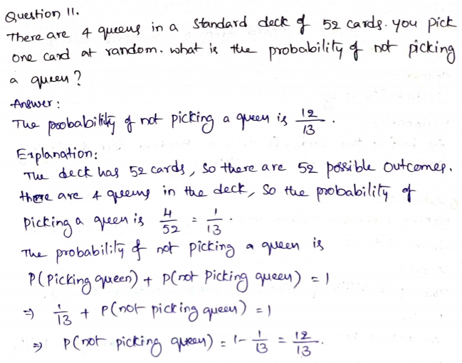 Go Math Grade 7 Answer Key Chapter 12 Experimental Probability Page 372 Q11