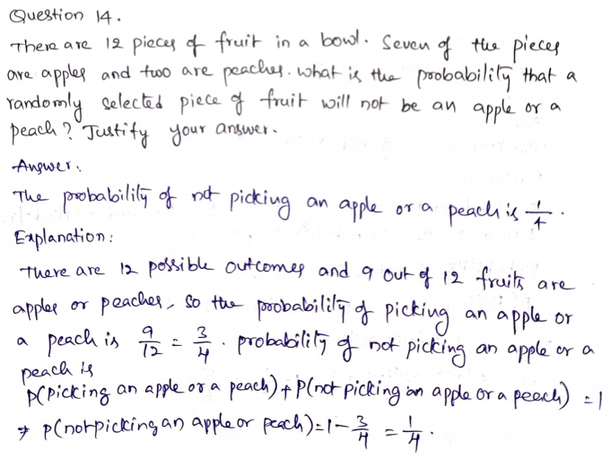 Go Math Grade 7 Answer Key Chapter 12 Experimental Probability Page 373 Q14