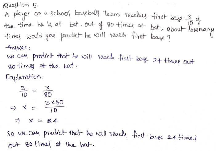 Go Math Grade 7 Answer Key Chapter 12 Experimental Probability Page 393 Q5