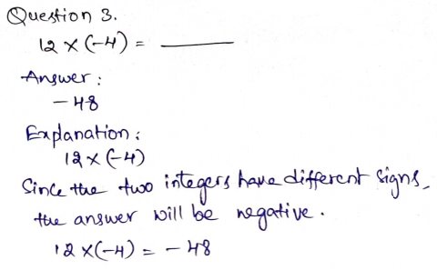 Go Math Grade 7 Answer Key Chapter 2 Multiplying and Dividing Integers Page 104 Q3