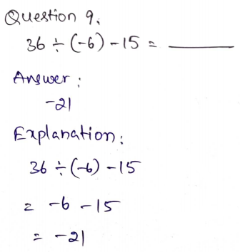 Go Math Grade 7 Answer Key Chapter 2 Multiplying and Dividing Integers Page 104 Q9