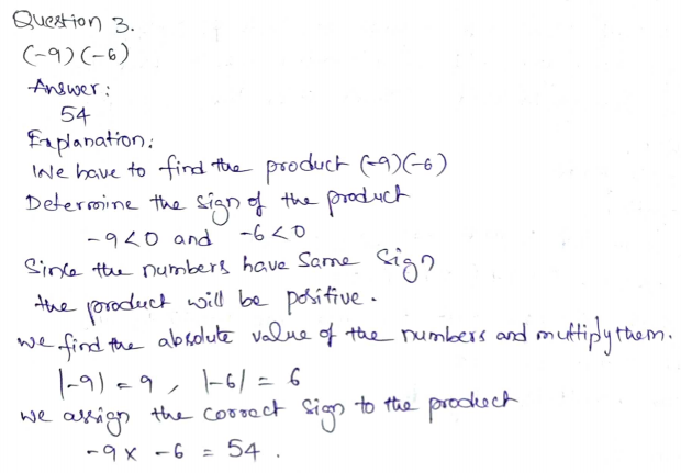 Go Math Grade 7 Answer Key Chapter 2 Multiplying and Dividing Integers Page 40 Q3