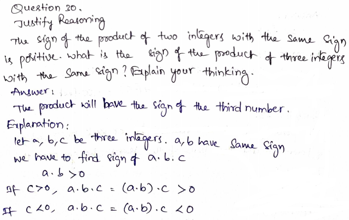 Go Math Grade 7 Answer Key Chapter 2 Multiplying and Dividing Integers Page 42 Q30
