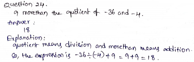 Go Math Grade 7 Answer Key Chapter 2 Multiplying and Dividing Integers Page 53 Q24