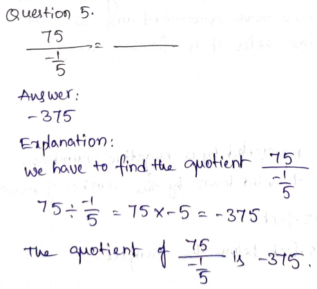 Go Math Grade 7 Answer Key Chapter 3 Rational Numbers Page 92 Q5
