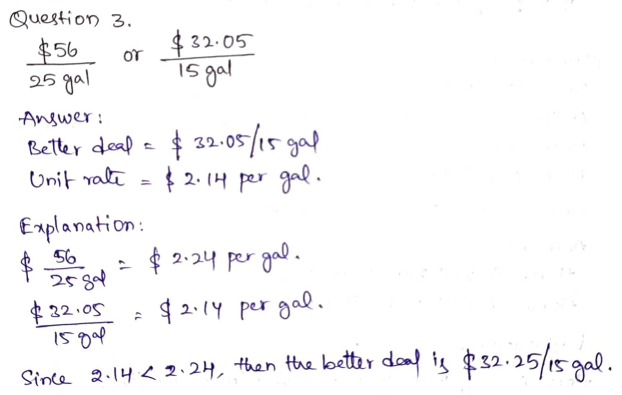 Go Math Grade 7 Answer Key Chapter 4 Rates and Proportionality Page 135 Q3