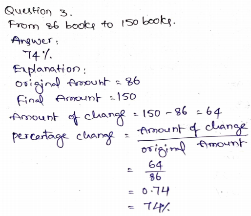 Go Math Grade 7 Answer Key Chapter 5 Percent Increase and Decrease Page 144 Q3