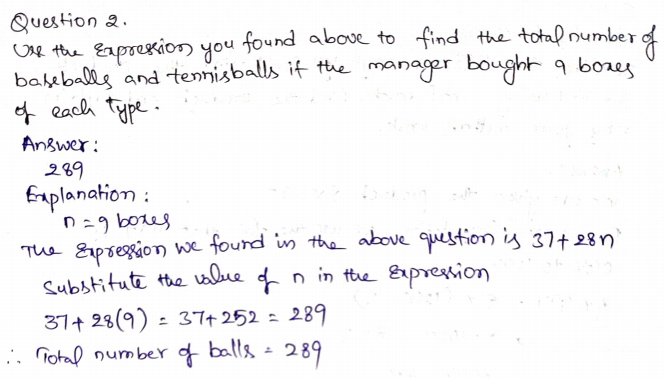Go Math Grade 7 Answer Key Chapter 6 Algebraic Expressions Page 176 Q2
