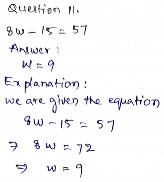 Go Math Grade 7 Answer Key Chapter 6 Algebraic Expressions Page 197 Q11