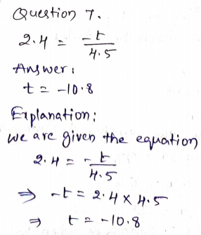 Go Math Grade 7 Answer Key Chapter 6 Algebraic Expressions Page 197 Q7