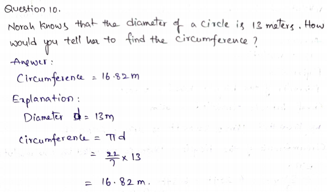 Go Math Grade 7 Answer Key Chapter 9 Circumference, Area, and Volume Page 268 Q10