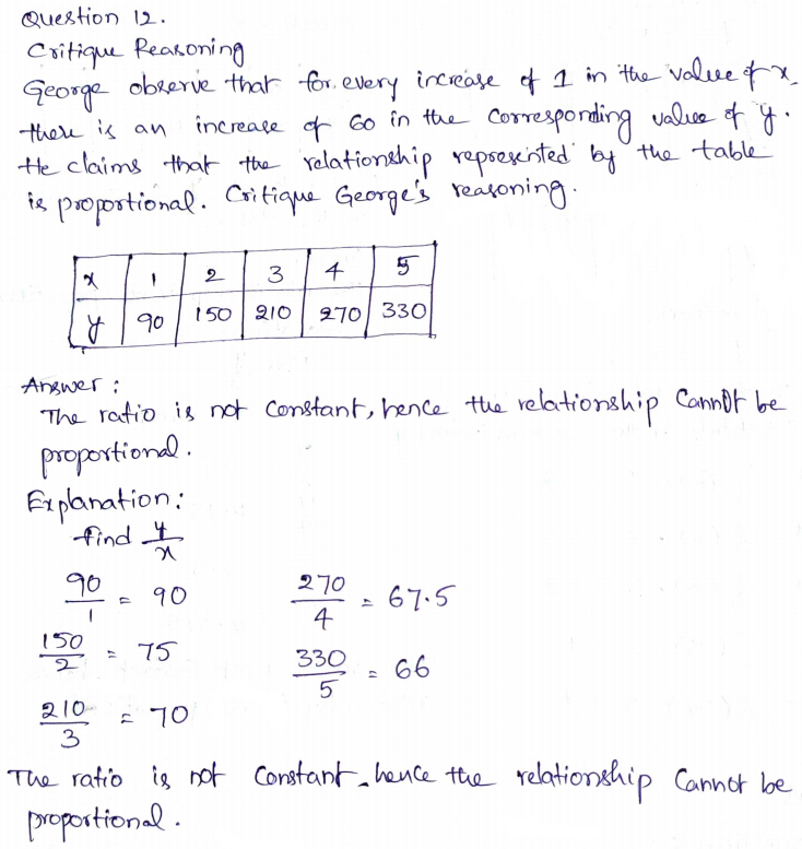 Go Math Grade 8 Answer Key Chapter 4 Nonproportional Relationships Page 100 Q12