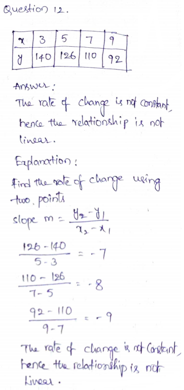 Go Math Grade 8 Answer Key Chapter 4 Nonproportional Relationships Page 106 Q12