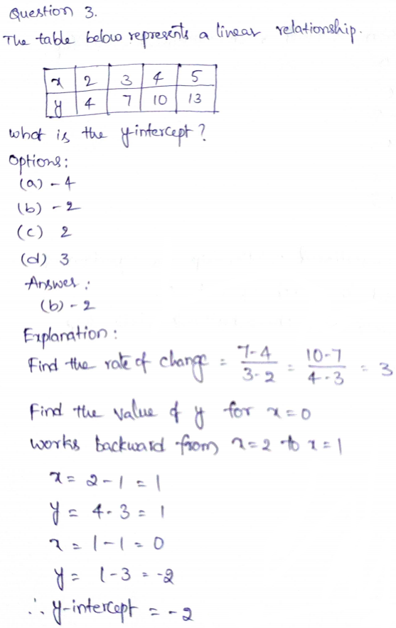 Go Math Grade 8 Answer Key Chapter 4 Nonproportional Relationships Page 122 Q3