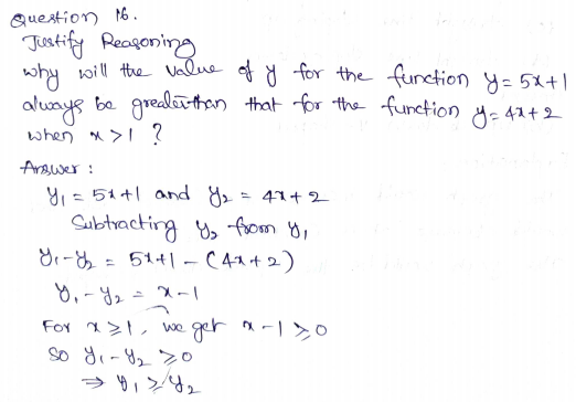 Go Math Grade 8 Answer Key Chapter 6 Functions Page 172 Q16