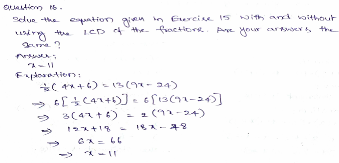 Go Math Grade 8 Answer Key Chapter 7 Solving Linear Equations Page 212 Q16