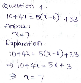 Go Math Grade 8 Answer Key Chapter 7 Solving Linear Equations Page 212 Q4