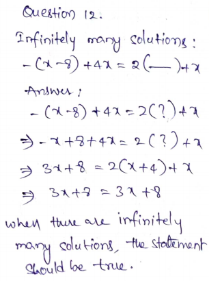 Go Math Grade 8 Answer Key Chapter 7 Solving Linear Equations Page 219 Q12