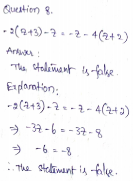 Go Math Grade 8 Answer Key Chapter 7 Solving Linear Equations Page 219 Q8