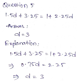 Go Math Grade 8 Answer Key Chapter 7 Solving Linear Equations Page 221 Q5