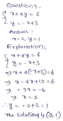 Go Math Grade 8 Answer Key Chapter 8 Solving Systems of Linear Equations Page 240 Q3
