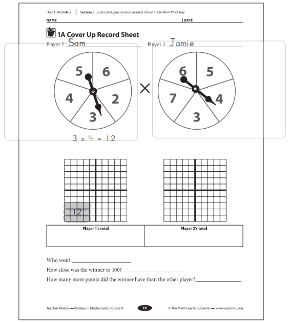 Bridges in Mathematics Grade 4 Student Book Unit 1 Module 2 Answer Key 8
