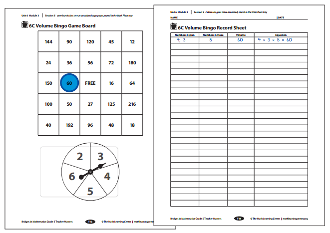 Bridges in Mathematics Grade 5 Student Book Unit 6 Module 3 Answer Key 20