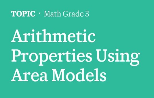 Engage NY Math 3rd Grade Module 4 Topic C Arithmetic Properties Using Area Models